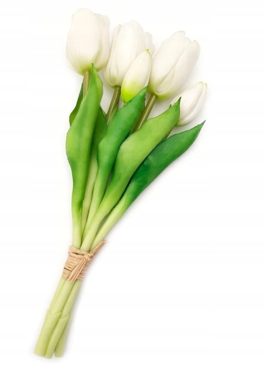 TULIPAN sztuczny TULIPANY silikonowe BUKIET 5 szt