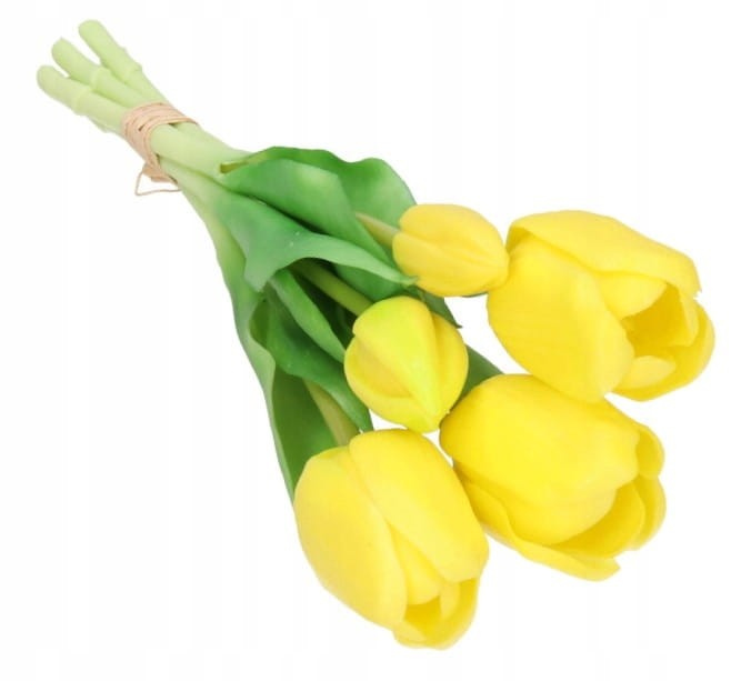 Bukiet tulipanów gumowych Top Gift żółtych 5 szt.