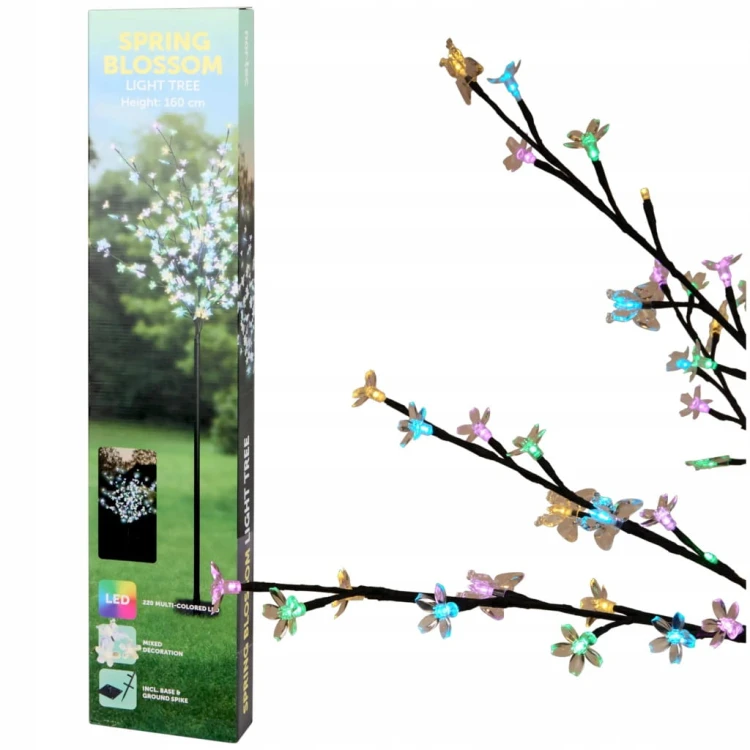 Drzewko LED Kwitnące 160 cm 280 Lampek Nor-Tec Dekoracja Ogrodowa