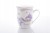 Kubek porcelanowy zaparzacz i sitko Lawenda 350 ml z pokrywką do herbaty