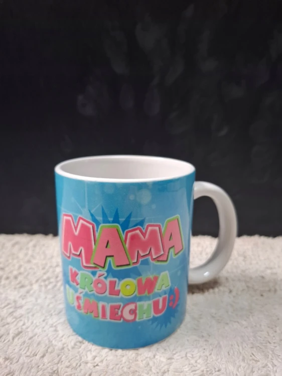 Kubek ceramiczny Mama – Królowa Uśmiechu– idealny na Dzień Mamy