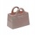 Różowy wazon ceramiczny torebka z kokardą 17 cm