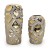 Wazon ceramiczny dekoracyjny 43,5 cm – nowoczesny design, złoto-szary