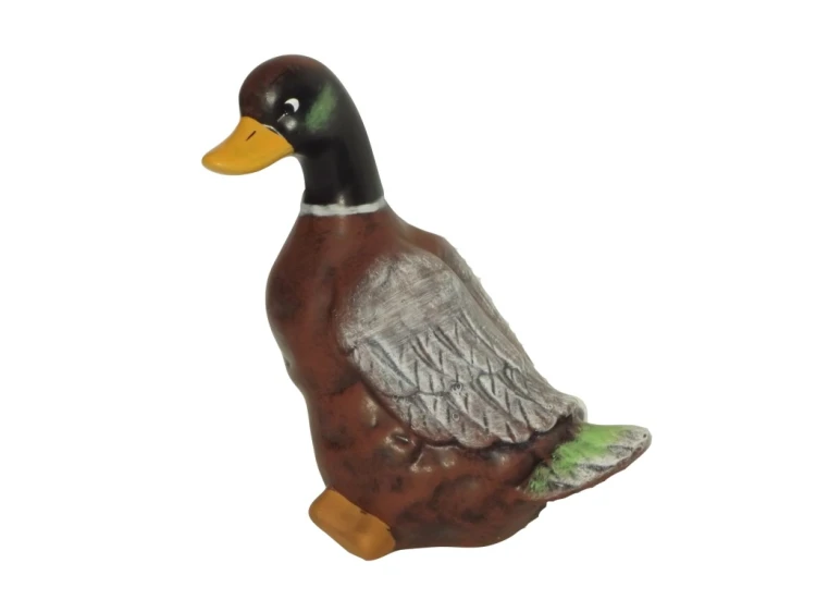 Figurka kaczka ceramiczna – styl rustykalny naturalna kolorystyka 29 cm