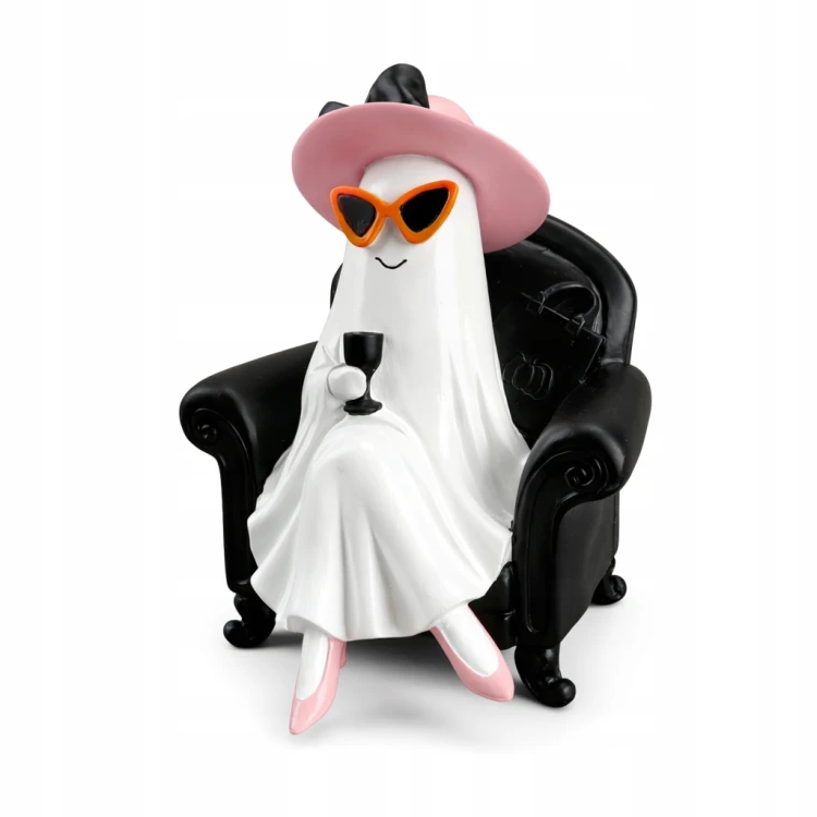 PANI DUSZEK NA FOTELU – FIGURKA DEKORACYJNA HALLOWEEN 21,5 cm
