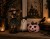 CZAROWNICA Z RÓŻDŻKĄ – FIGURKA DEKORACYJNA HALLOWEEN 38,2 cm
