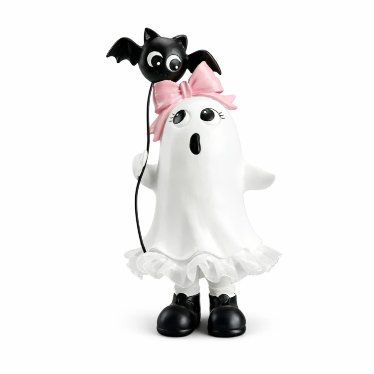DUSZEK CERAMICZNY Z NIETOPERZEM NA BALONIE 27,5 cm – Dekoracja Halloween