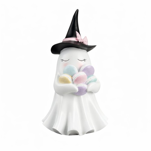 DUSZEK CERAMICZNY Z CZARODZIEJSKIM KAPELUSZEM I MAKARONIKAMI Halloween