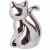 Skarbonka Ceramiczna Kotek Srebrna 24 cm
