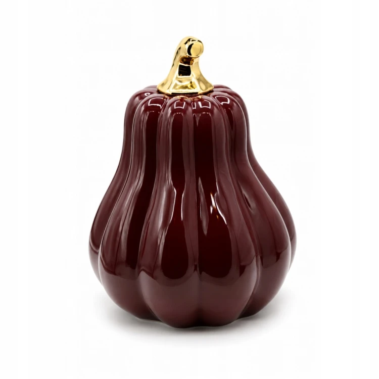 DYNIA CERAMICZNA ŚLIWKOWO-ZŁOTA MEGA 22 cm