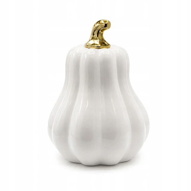 DYNIA CERAMCZNA BIAŁO-ZŁOTA MEGA 22 cm
