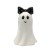 DUSZEK CERAMICZNY Z CZARNĄ KOKARDĄ W BIAŁE KROPKI 16,6 CM – HALLOWEEN