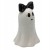 DUSZEK CERAMICZNY Z CZARNĄ KOKARDĄ W BIAŁE KROPKI 16,6 CM – HALLOWEEN