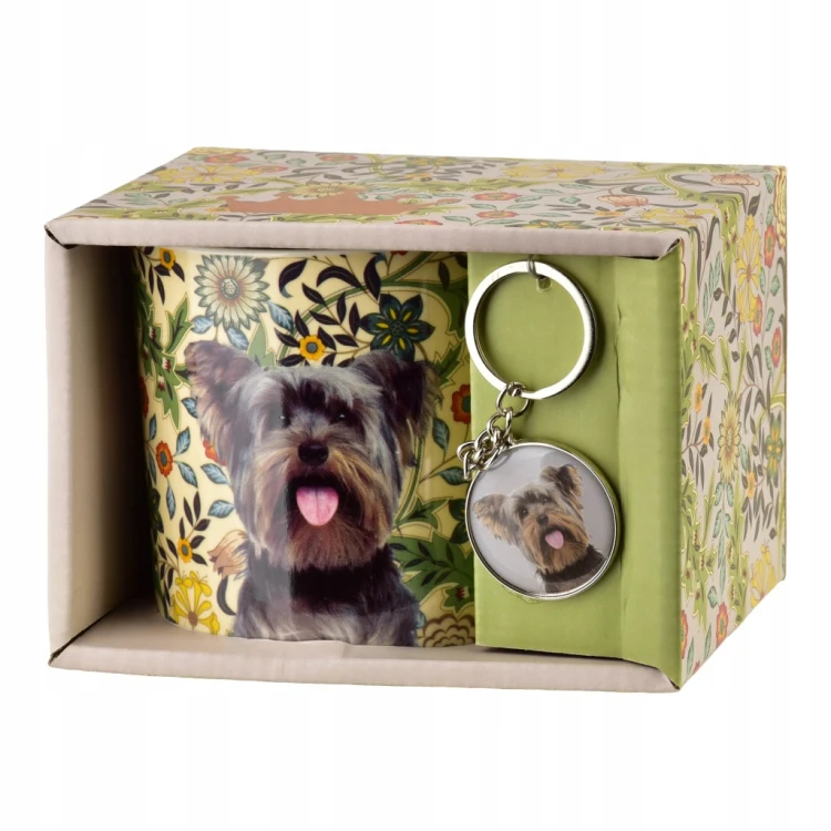 Kubek porcelanowy z brelokiem Yorkshire Terrier York 380 ml