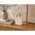 Wazon Ceramiczny Torebka Kremowy ze Złotymi Rączkami Duży 26,5 cm Glamour