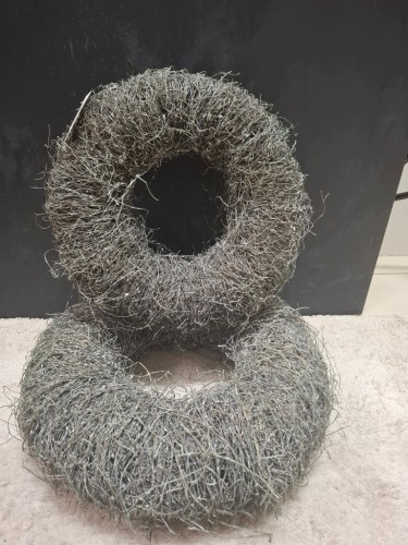 Wianek omszały dekoracyjny 40 cm – naturalna ozdoba jesienna