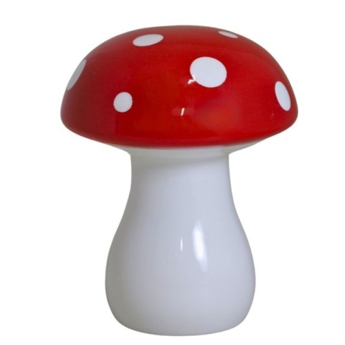Ceramiczny Muchomorek GRZYBEK Ozdoba Jesienna do Wnętrz czerwony grzyb