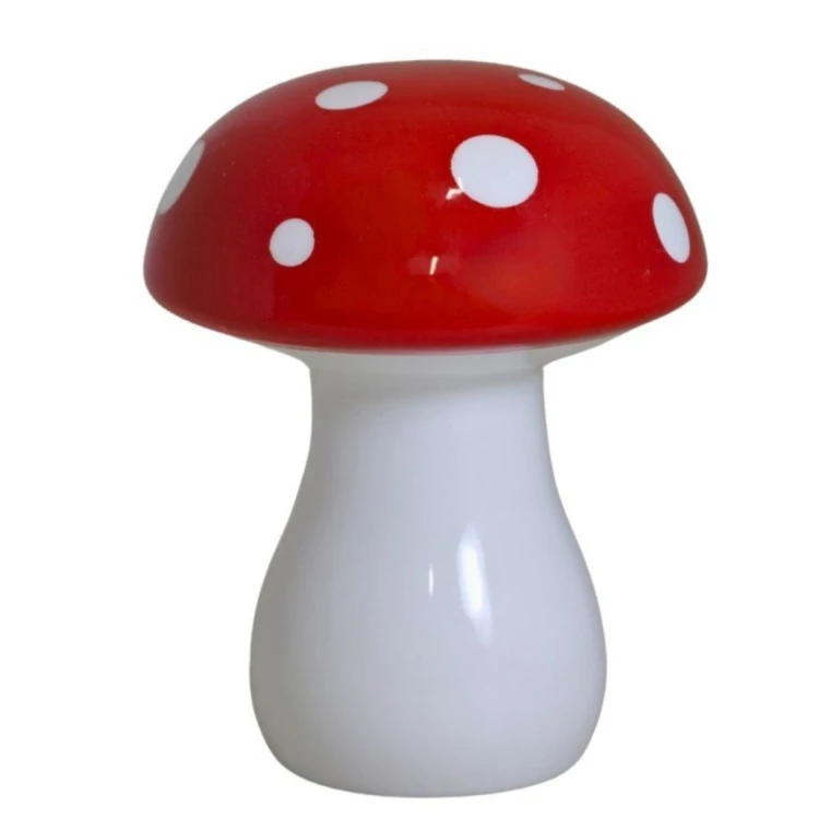 Ceramiczny Muchomorek GRZYBEK Ozdoba Jesienna do Wnętrz czerwony grzyb