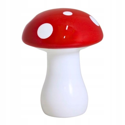 Muchomorek ceramiczny mały 12,4 × 12,4 × 15,9 cm – grzybek dekoracyjny