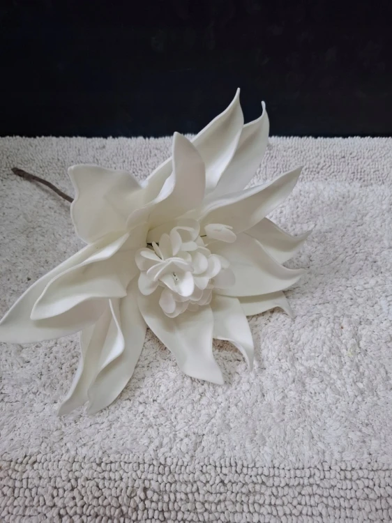 Sztuczny kwiat egzotyczny biały – 40 cm