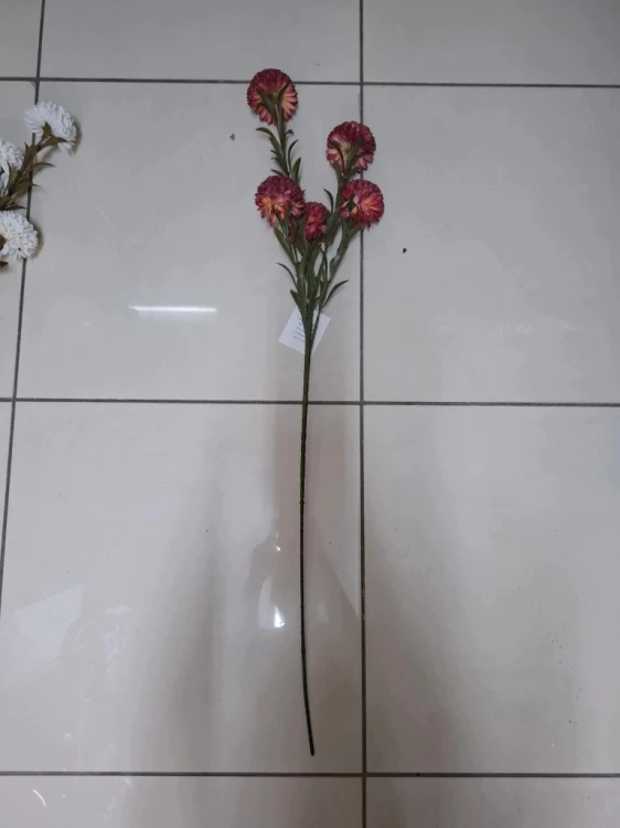 SZTUCZNA GAŁĄZKA GOŹDZIKA BORDOWY – 85 CM