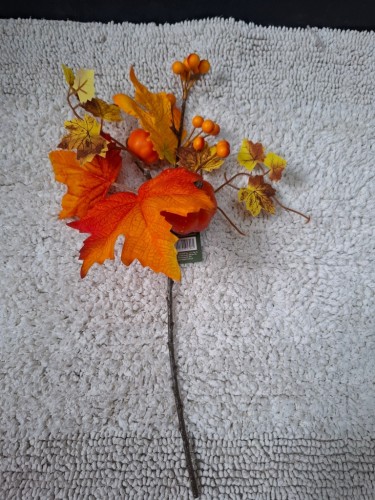 JESIENNA GAŁĄZKA DEKORACYJNA – 40 CM | LIŚCIE, DYNIe I OWOCE