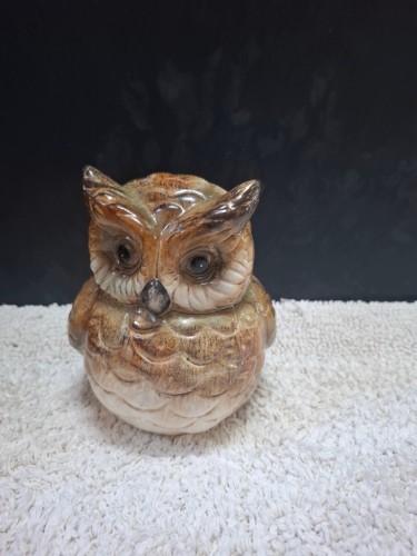 FIGURKA CERAMICZNA SOWA 25 CM – ELEGANCKA DEKORACJA