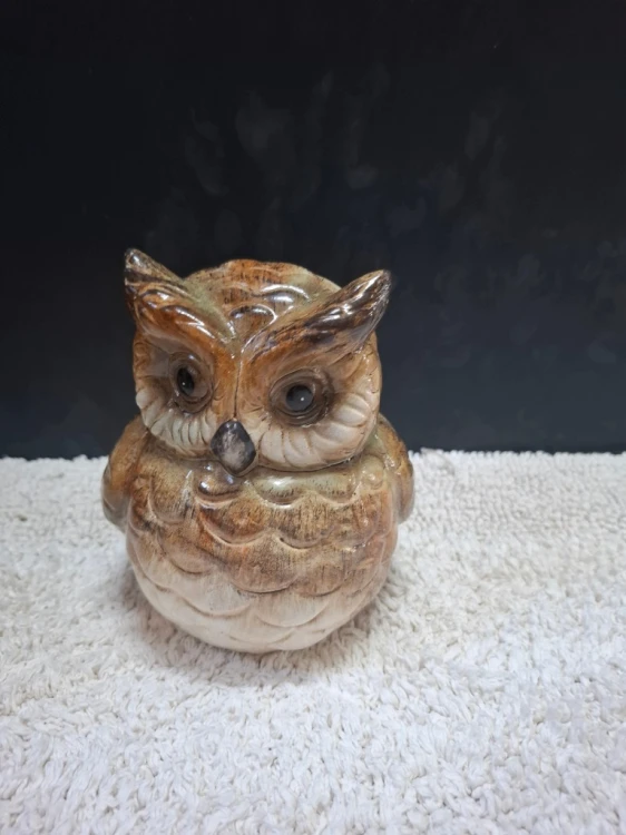 FIGURKA CERAMICZNA SOWA 25 CM – ELEGANCKA DEKORACJA