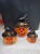 Dynia ceramiczna Halloween 22 cm z kapeluszem czarownicy – dekoracja