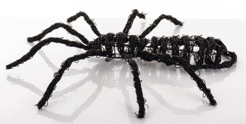 DEKORACJA HALLOWEEN PAJĄK LED CZARNY 7 × 49 × 56 CM