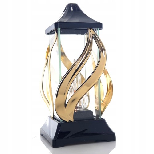 Znicz LED metalizowany 32 cm