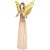 Anioł różowo-złoty ze skrzypcami 34 cm – elegancka figurka świąteczna