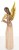 Anioł różowo-złoty ze skrzypcami 34 cm – elegancka figurka świąteczna