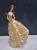Anioł dekoracyjny 35 cm – elegancka figurka anioła w złotej sukni