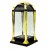 LAMPION K-21 G ZŁOTY 31 CM – ZNICZ SZKLANY, DEKORACJA NAGROBNA