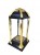 LAMPION K-21 G ZŁOTY 31 CM – ZNICZ SZKLANY, DEKORACJA NAGROBNA