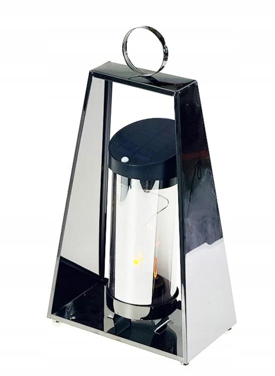 ZNICZ SOLARNY LED 3D LAMPION NA GRÓB 31 CM Z CZUJNIKIEM RUCHU