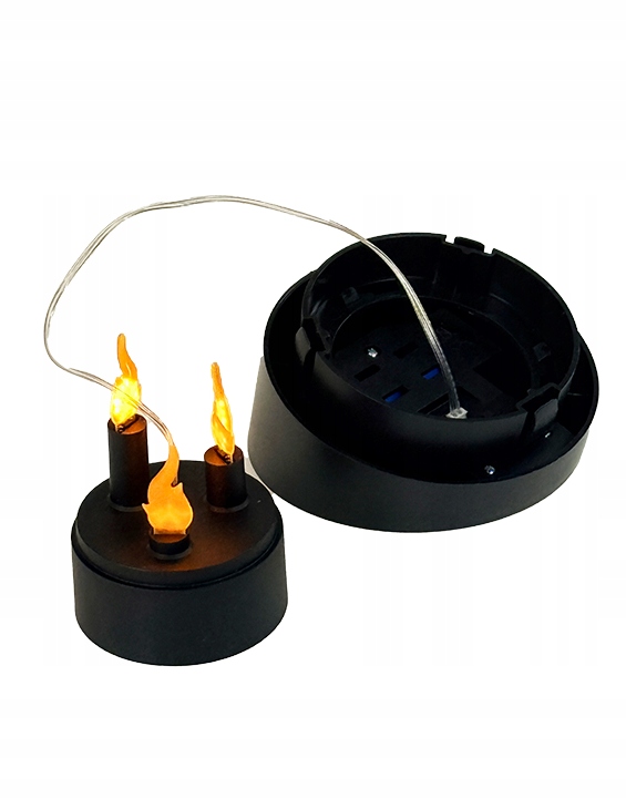 ZNICZ SOLARNY LED 3D LAMPION NA GRÓB 31 CM Z CZUJNIKIEM RUCHU