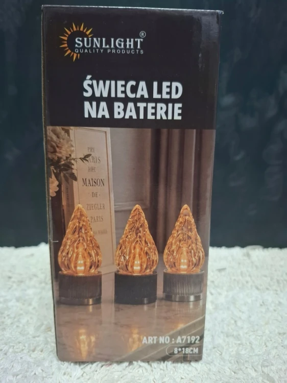Wkład led do zniczy Sunlight 18 cm