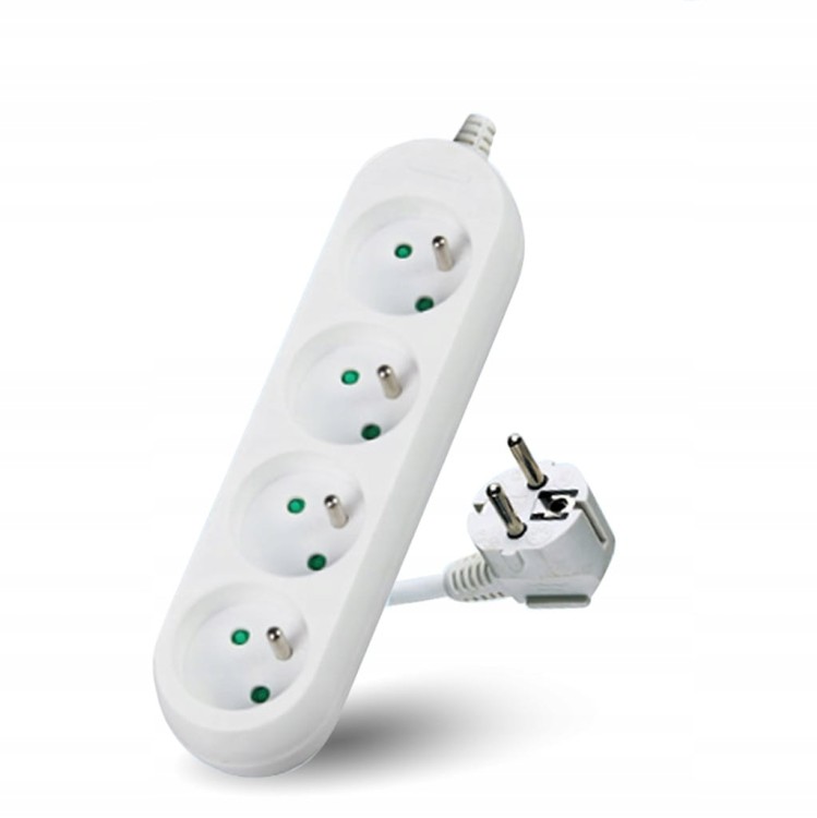 Przedłużacz 4gn z uziemieniem 1,5m LINEA biały 2300W 10A 3x1mm KOBI