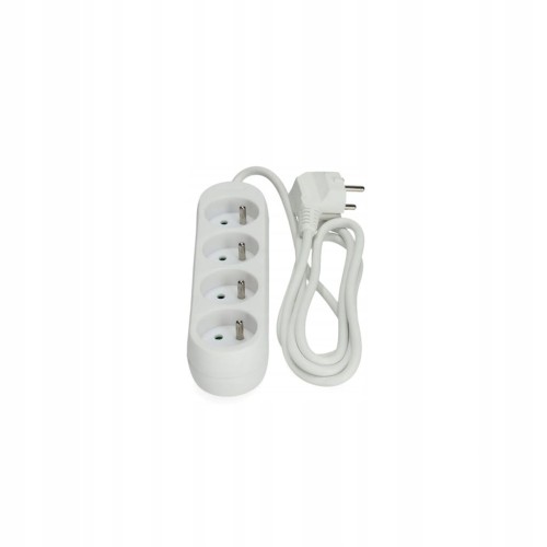 Przedłużacz 4gn z uziemieniem 1,5m LINEA biały 2300W 10A 3x1mm KOBI
