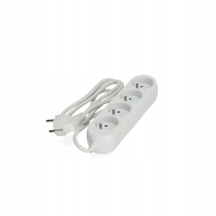 Przedłużacz 4gn z uziemieniem 1,5m LINEA biały 2300W 10A 3x1mm KOBI