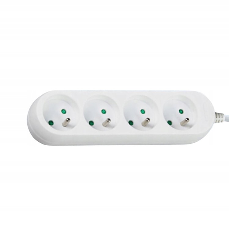Przedłużacz 4gn z uziemieniem 3m LINEA biały 2300W 10A 3x1mm KOBI