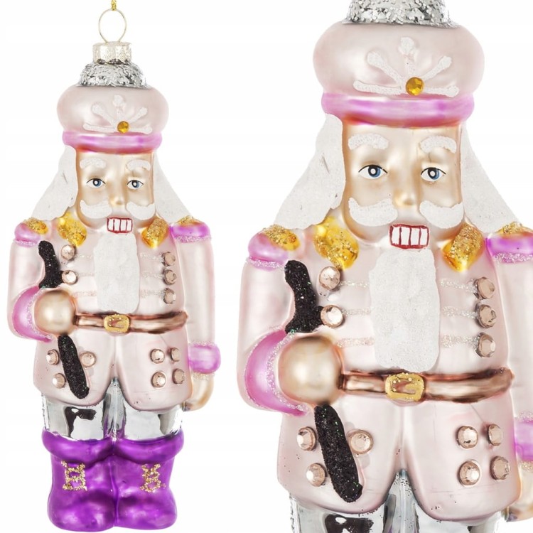 Bombka dekorowana szklana 16 cm 1 szt. Art-Pol 160205 ŚWIĘTA