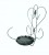Kwietnik ścienny Dąstal 29 cm metal SREBRNY, BIAŁY, ZŁOTY