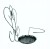 Kwietnik ścienny Dąstal 29 cm metal SREBRNY, BIAŁY, ZŁOTY