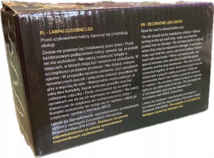 Lampki choinkowe wewnętrzne cxLED 100 LED 9m barwa ciepła 8 trybów ŚWIĘTA