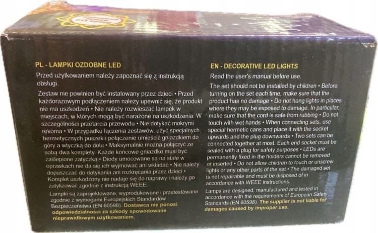 Lampki choinkowe wewnętrzne cxLED 100 LED 9m barwa ciepła 8 trybów ŚWIĘTA