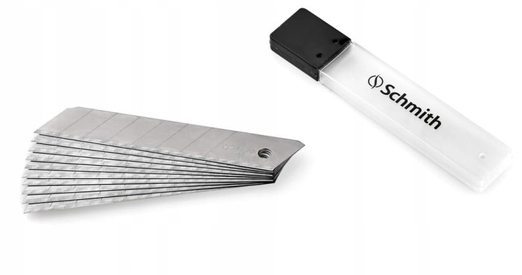 Ostrza łamane czarne 18 mm 10 szt. SONR-05 SCHMITH