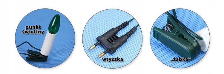 Lampki choinkowe tradycyjne Rum-Lux wewnątrz 6,75 m 16 lampek KCH16 ŚWIĘTA